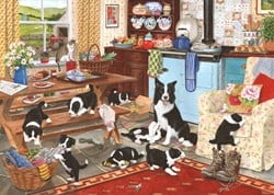 House of Puzzles Collie Wobbles 1000 Piece Puzzle