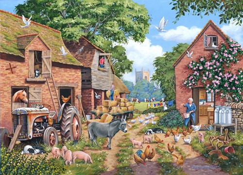 House of Puzzles Nr.24 - Bauernhof im Fokus - 1000 Teile