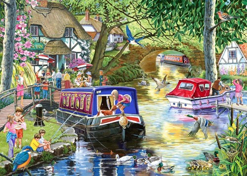 House of Puzzles Sommer Auf Dem Fluss - 1000 Teile