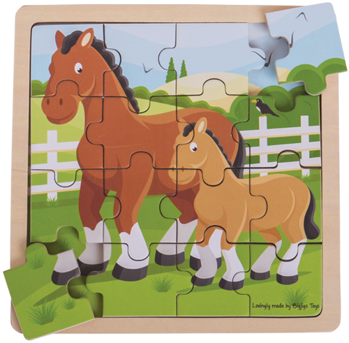 Bigjigs Pferd und Fohlen Puzzle