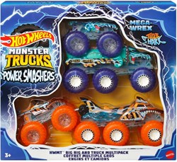 Hot Wheels Monstertruck Spielzeug 1:64 Power Smashers Truckset