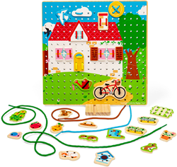 Bigjigs Haus Lace-A-Shape