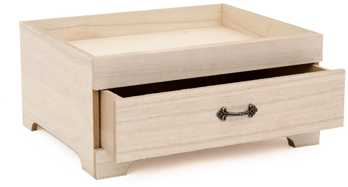 Hobby Group Schubladenbox aus Holz 26x21x12 cm