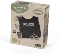 Dantoy Holz Polizei Spielset 8-teilig für Kinder ab 3 Jahren-2