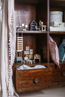 Lundby Holz Puppenhaus Schlafzimmer DIY - Puppenhausmöbel Set-2