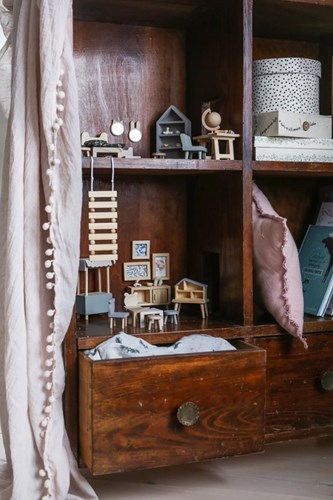 Lundby Holz Puppenhaus Schlafzimmer DIY - Puppenhausmöbel Set-2