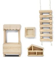 Lundby Holz Puppenhausmöbel DIY Spielset - kreatives Spielzeug