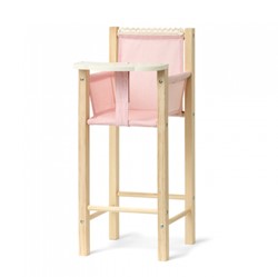 Skrallan Houten poppenstoel (blank/roze)