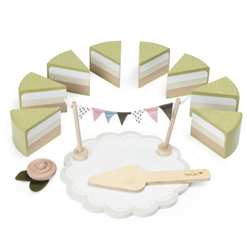Micki Holz-Prinzessinnentorte Spielzeug - pädagogisches Rollenspiel Kuchen-2