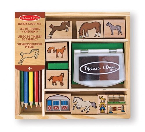 Melissa & Doug Stempelsortiment Pferde