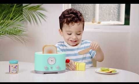 Hape Spielzeug Toaster Pop-up Set - Interaktives Holz Küchenspielzeug-3
