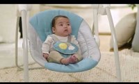 Ingenuity Babyschaukel mit Sonnendach - tragbare blaue Babywippe-3