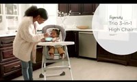 Ingenuity Hochstuhl 3-in-1 Trio Kinderstuhl grau Baby Kleinkindstuhl-3