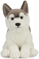 Living Nature Kuscheltier Husky Plüschspielzeug realistisch 21cm