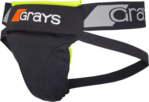 Grays Hockey Abdo Guard Schutzmaterial Schwarz Fluo Gelb One Size
