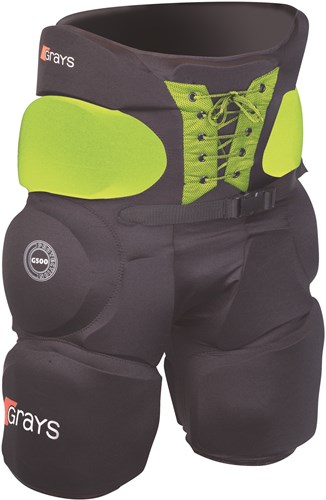 Grays Hockey Torwart Shorts 500 gepolstert schwarz gelb Größe M Schutz