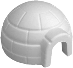 Hobbygroep Iglu Bastelform Styropor weiß 16 cm Dekoration