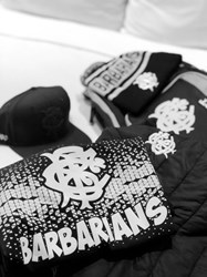 Gilbert Barbarians T-Shirt Rugby Quest Logo Größe M Baumwolle
