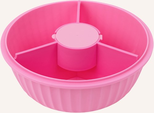 Yumbox Poke Bowl rosa Lunchbox mit 3-Fach-Trenner und Dip-Behälter