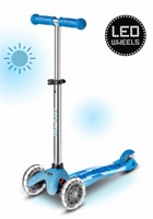 Micro Kinderroller Glow LED Arctic Blue - Mini Micro Scooter mit leuchtenden Rädern