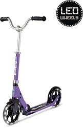 Micro Scooter Cruiser LED lila - höhenverstellbarer Lenker - leuchtende Räder