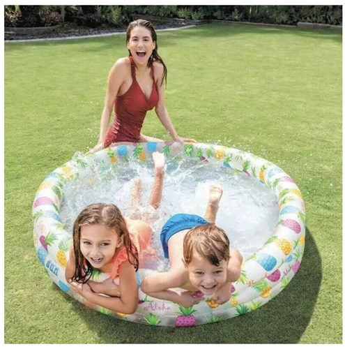 Intex aufblasbares Schwimmbecken Ananas-Print - 132 x 28 cm Kinderpool-2