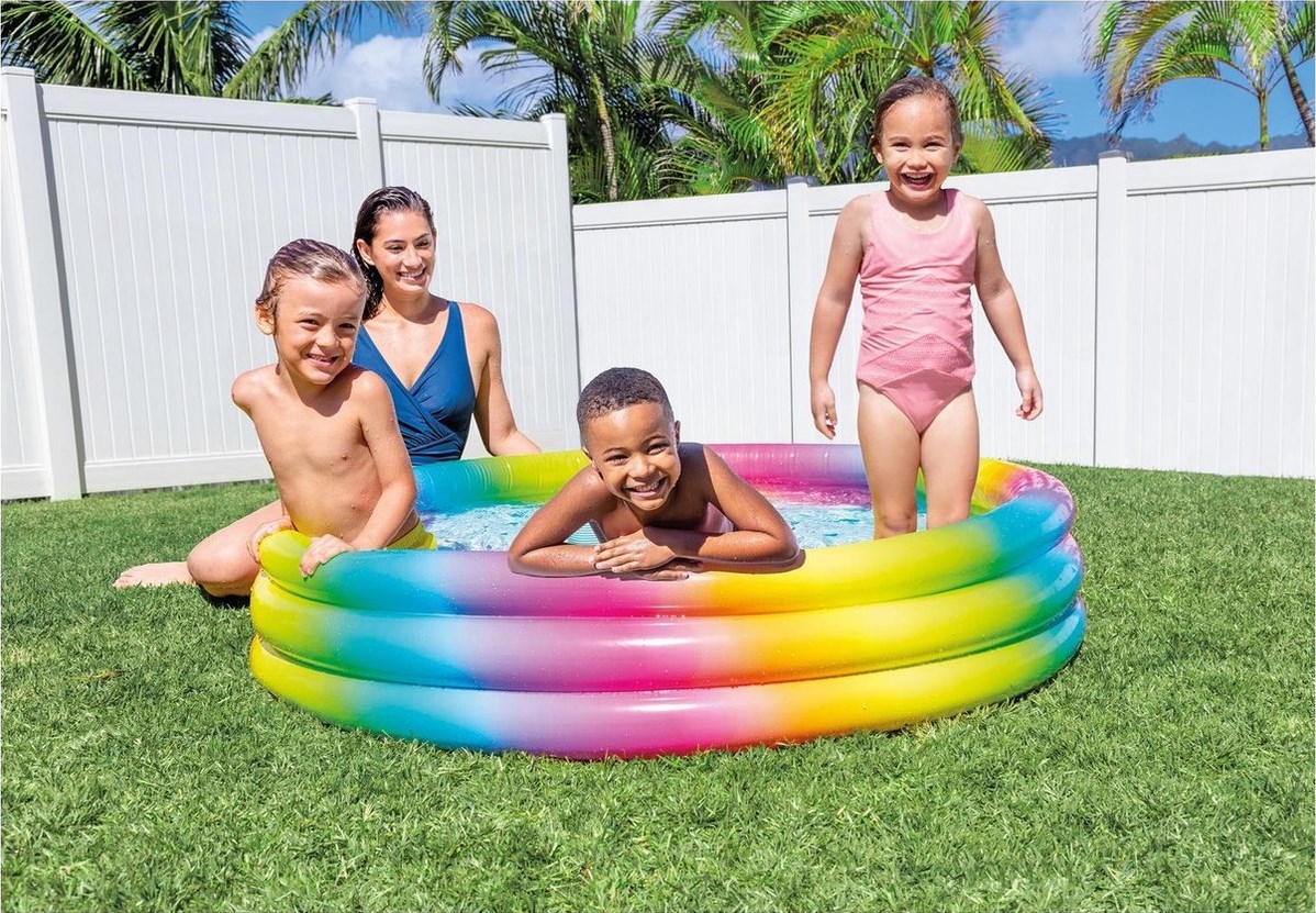 rainbow intex pool