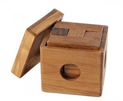 Engelhart - IQ Puzzle Holzpuzzle Spiel Der Würfel- 340907