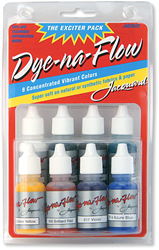 Jacquard Textilfarbe Set Dye-Na-Flow Mini Exciter 8 Farben 14 ml