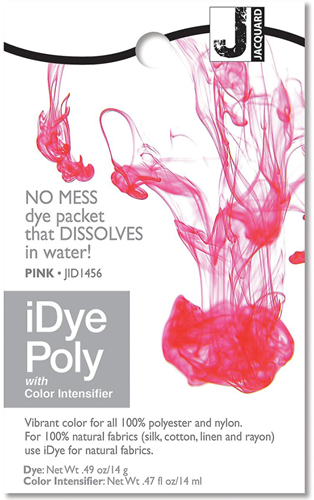 Jacquard Textilfarbe iDye Poly 14 g rosa für Polyester und Nylon