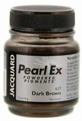 Jacquard Pearl Ex Pigment Dunkelbraun 14 g - kreatives Pulver Spielzeug
