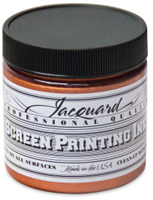 Jacquard Siebdruckfarbe 118 ml Kupfer - Textilfarbe für kreatives Spielzeug