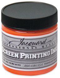 Jacquard Siebdruckfarbe 118 ml - Opaque Orange Textilfarbe