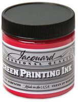 Jacquard Siebdruckfarbe 118 ml - Opaque Rot Textilfarbe