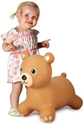 Jamara Hüpfbär Spielzeug mit Pumpe - Springtier für Kinder