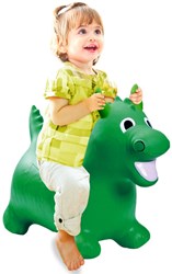 Jamara Hüpfspielzeug Drache grün mit Pumpe - Springtier für Kinder