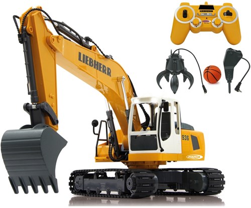 Jamara Bagger Liebherr R936 1:20 RC Baustellenfahrzeug mit Zubehör