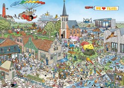 Jumbo 20036 Jan Van Haasteren-Reif für die Insel-1000 Teile Puzzlespiel, Mehrfarben