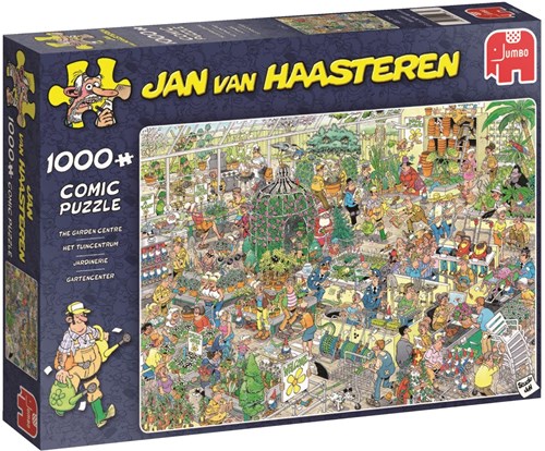 Jumbo Jan van Haasteren Puzzle Gartencenter 1000 Teile Cartoon-2