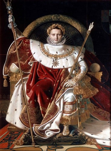Grafika Jean-Auguste-Dominique Ingres: Napoléon on the Imperial Throne, 1806 - 2000 Teile
