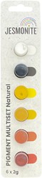 Jesmonite Pigment Set 6 Farben 2g natürlich - kreatives Spielzeug