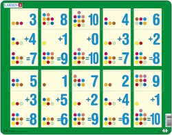 Larsen Puzzle - Mathematik Addition lernen - 10 Teile Lernspielzeug