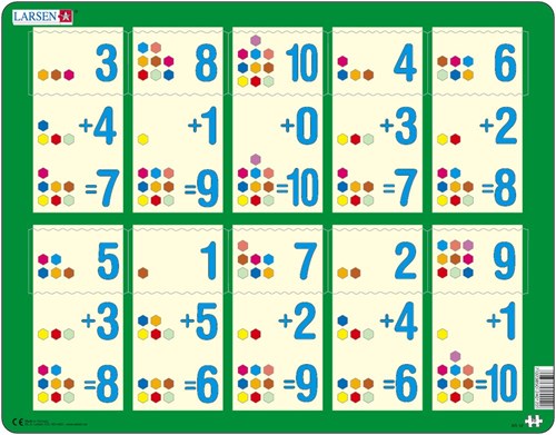 Larsen Puzzle - Mathematik Addition lernen - 10 Teile Lernspielzeug