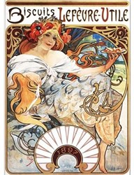 DToys Jigsaw Puzzle - 1000 Pieces - Alphonse Mucha : Lefèvre-Utile Biscuits -  Teile