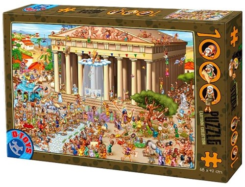 D-Toys Cartoon Collection: Akropolis, Griechenland - 1000 Teile-2
