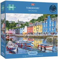 Gibsons Puzzle - 1000 Teile - Fischerhafen - bunte Puzzle-2