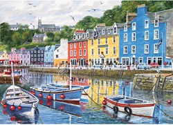 Gibsons Puzzle - 1000 Teile - Fischerhafen - bunte Puzzle