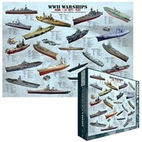Eurographics Puzzle Jigsaw Zweiter Weltkrieg Kriegsschiffe - 1000 Teile-2