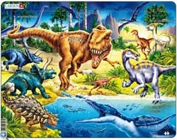 Larsen Legpuzzel Dieren - Dinosaurussen uit het Krijt tijdperk , 57st.