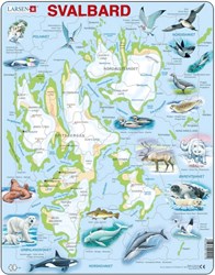 Larsen Puzzle - Svalbard Norwegen - 61 Teile - Lernspielzeug